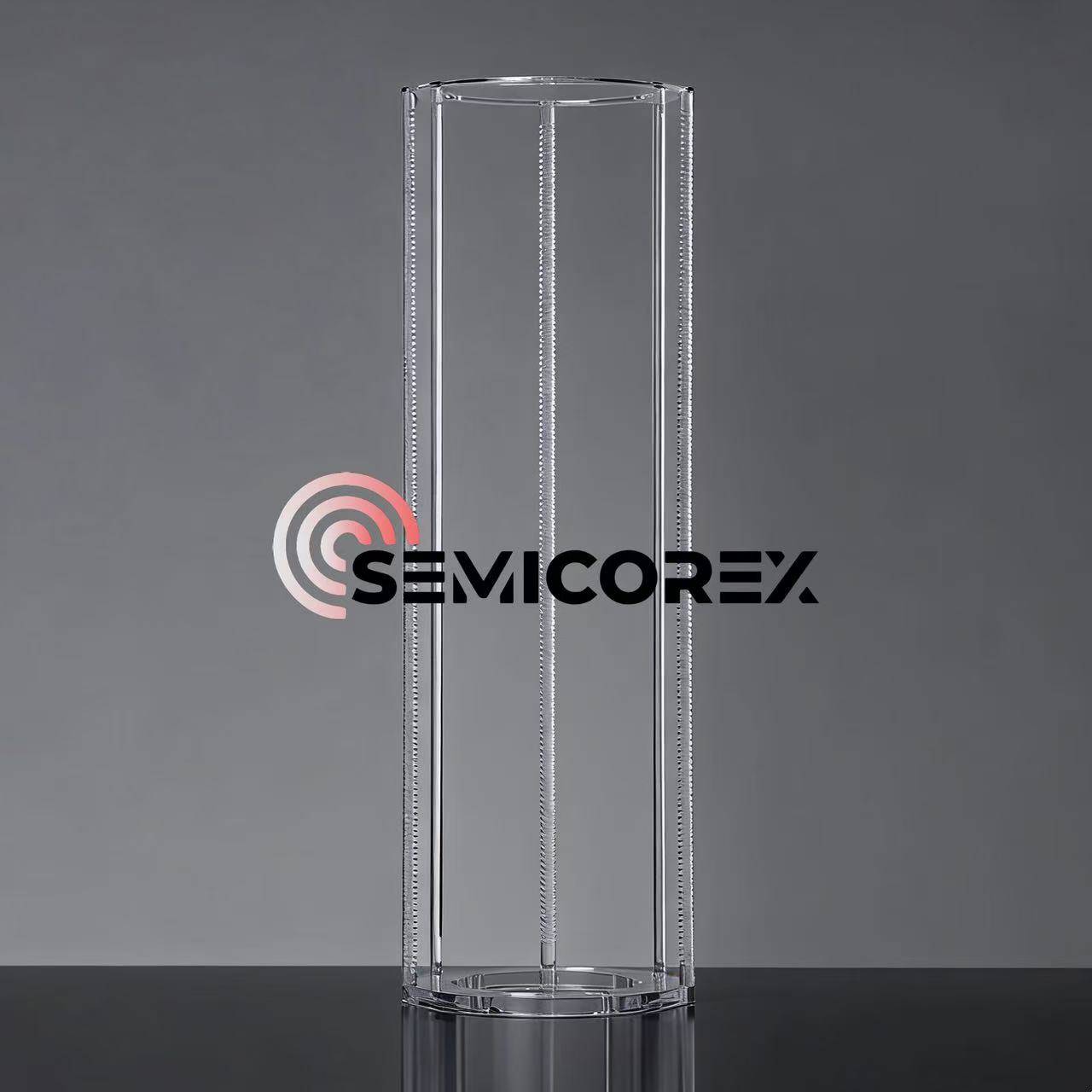 Vertikálne člny s kremennými oblátkami